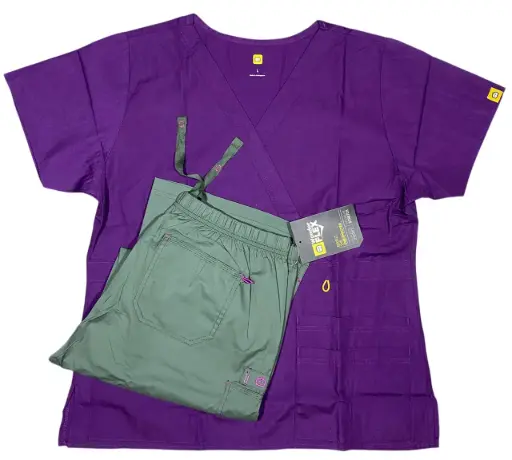 Conjunto Morado / Verde