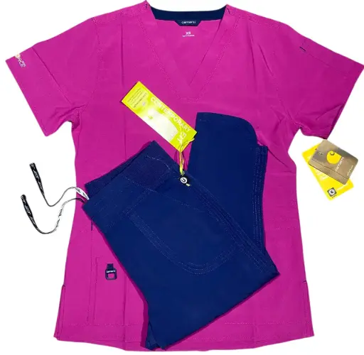Conjunto Rosa / Azul marino